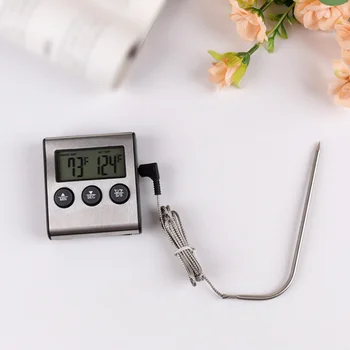 

1pc Food Thermometer Digital Durable Meat Thermometer for Restaurant Cooking Home Grilling Barbecue Kitchen Bar