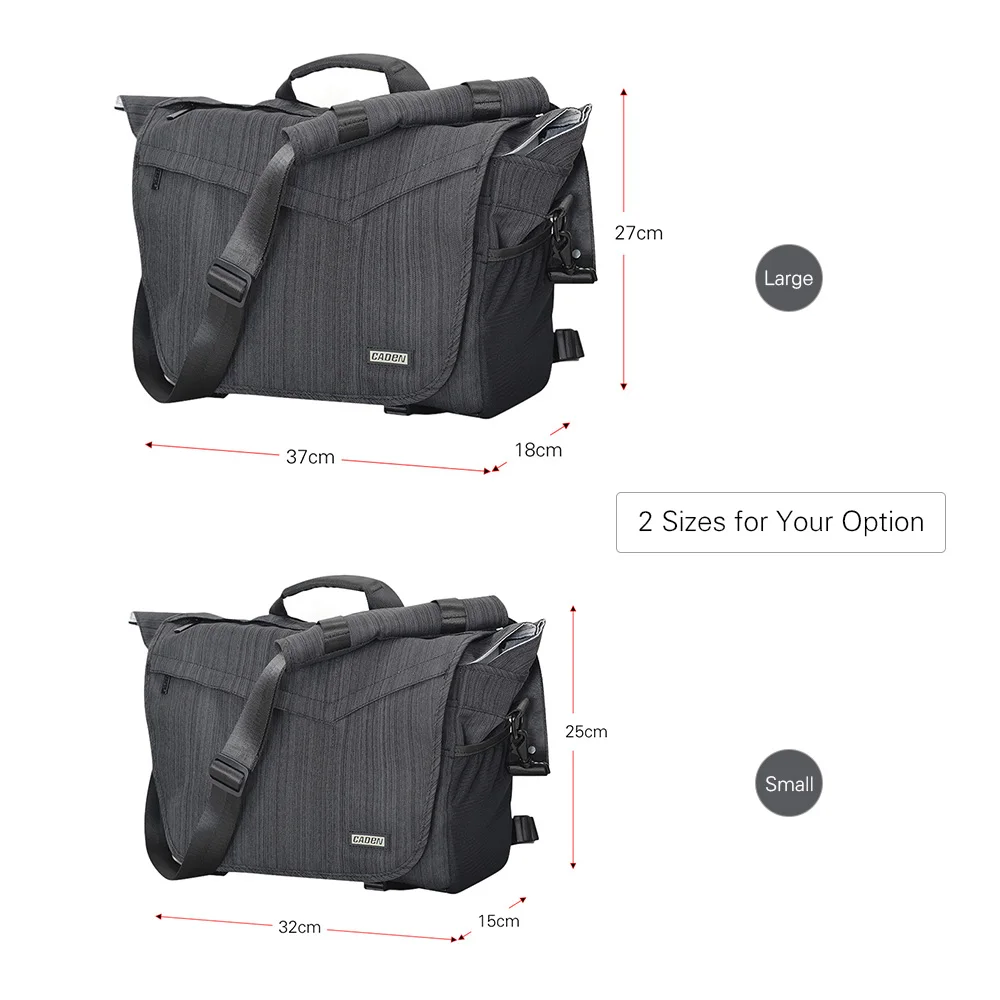 CADEN многофункциональная SLR DSLR камера сумка на плечо для Nikon Canon sony Pentax Водонепроницаемая Противоударная дорожная сумка для камеры