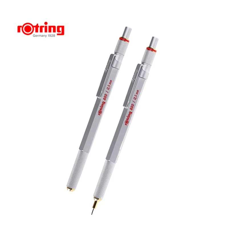 Металлический механический карандаш Rotring 800 0 5 мм/0 7 мм серебристый/черный