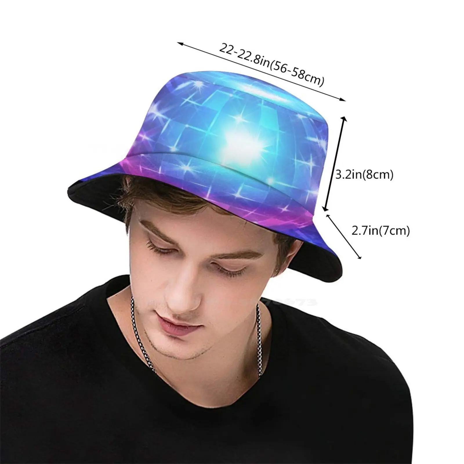 Fluorescent Disco Ball Korean Caps 