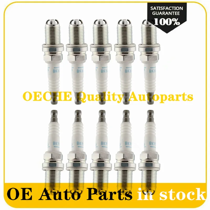 12120037607 10/lot top high Platinum Spark Plug For BMW M54 M62 E38 E65 E34 E36 E39 E46 OE