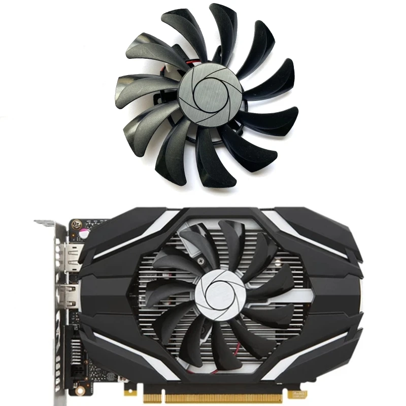 Новый 85 мм Φ DC 12V 0.57A 2Pin охлаждающий вентилятор для MSI Geforce GTX 1050Ti 4G OC 1050 2G
