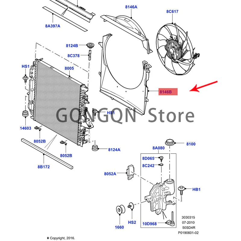 

Under CAR fan cover 2010 -2021lan dro ve rdi sco ver y4r ang ero ver spo rt guard-fan radiator shroud radiator shroud electronic