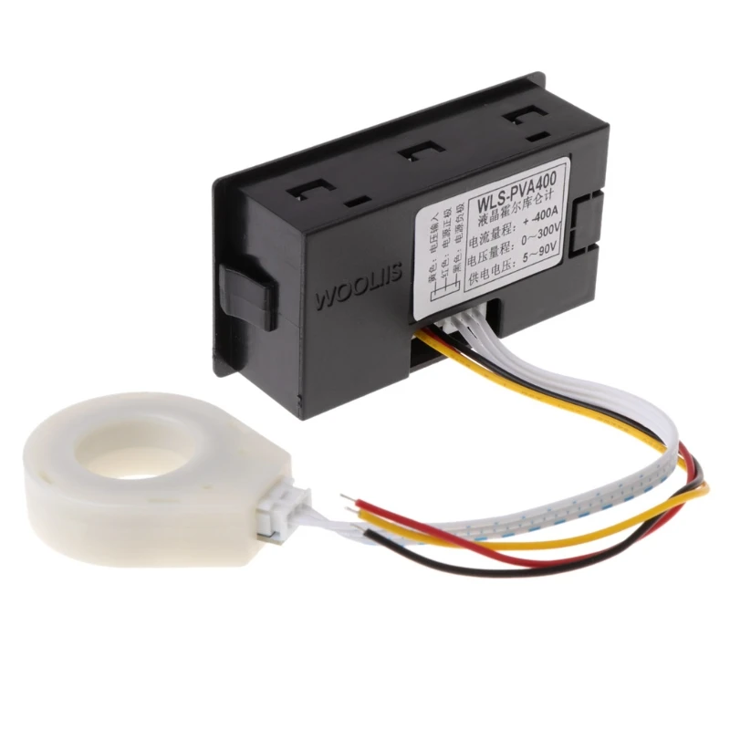 Beste Dc 300V 100A 200A 400A Digitale Voltmeter Ampèremeter Accu Capaciteit Coulombmeter Power Elektriciteit Watt Uur Meter Met Hall sensor