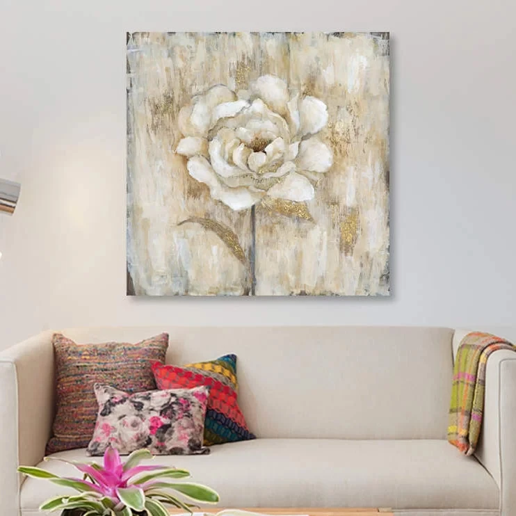 Modular Hd Prints White Flowers Pictures Home Decor Beautiful Painting Canvas Gifts Poster Wall Art For Living Room Framework | Дом и сад