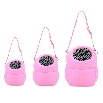 

Pink Small Animal Carriers Coral Fleece Pet Hamster Accessory Chinchilla Bunny Product Hedgehog Plush House Squirrel Rabbit Cage