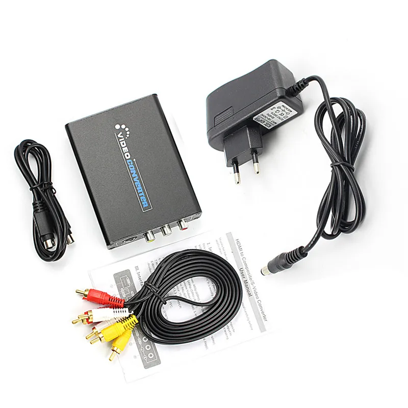 HDMI к 3RCA AV CVBS композитный s-видео R/L аудио видео конвертер адаптер 1080P