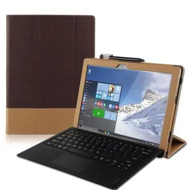 Защитный чехол для Miix5 Pro, кожаный чехол Miix 720 12,2 дюймов, чехол для планшетного ПК - Цвет: Coffee