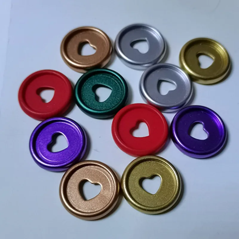 30PCS23MM anillo de plástico cuaderno DIY esmerilado botón cuaderno de botón suelto-botón con forma de hoja de agujero