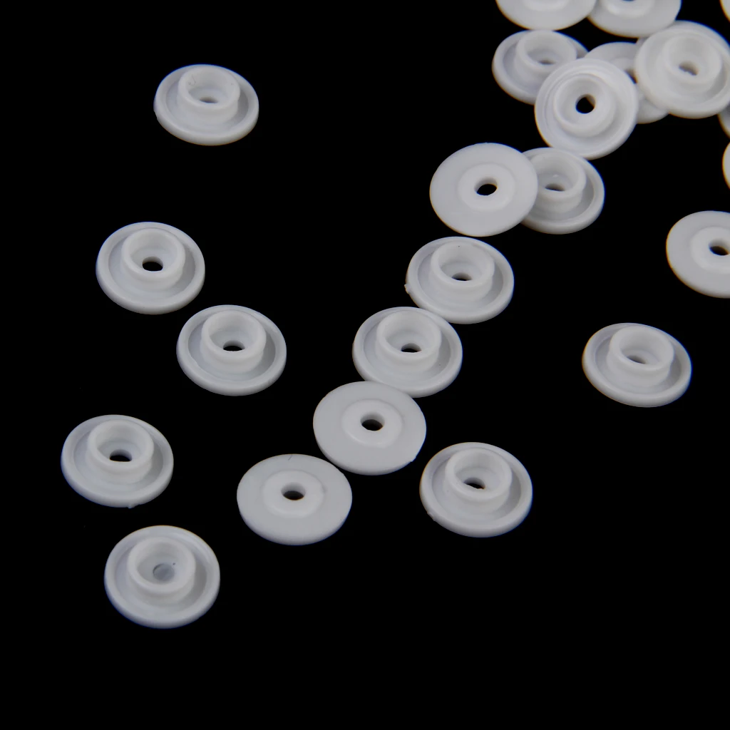 300 Sets T5 Clear Resin Snap Plastic Buttons Fasteners 12.4mm For Craft Clothes Diaper Plastic Bibs