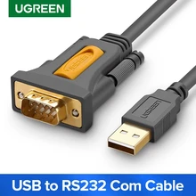Ugreen – adaptateur de câble USB vers RS232 COM Port série PDA 9 DB9 broches, compatible avec Windows 7 8.1 XP Vista Mac OS USB RS232 COM