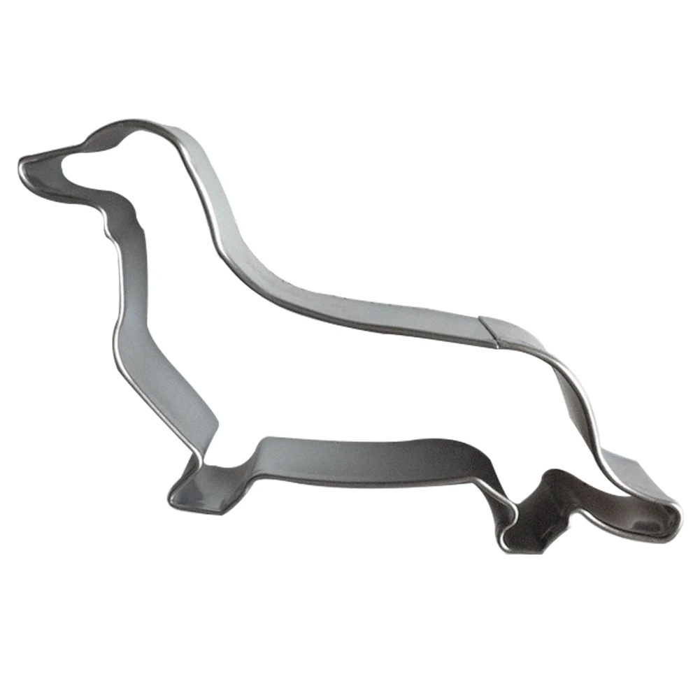 Dachshund DIY кухонные инструменты из нержавеющей стали, форма для украшения собаки, милый резак для печенья, инструмент для выпечки, печенье - Цвет: Dachshund
