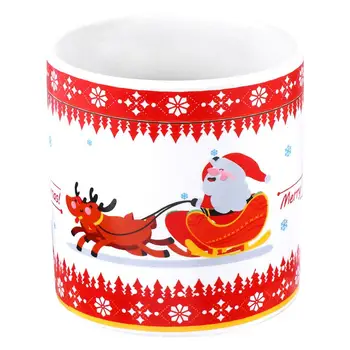 

1Pc Bonsai Pots Ceramic Flower Pots Christmas Pattern Plant Pots Without Plant