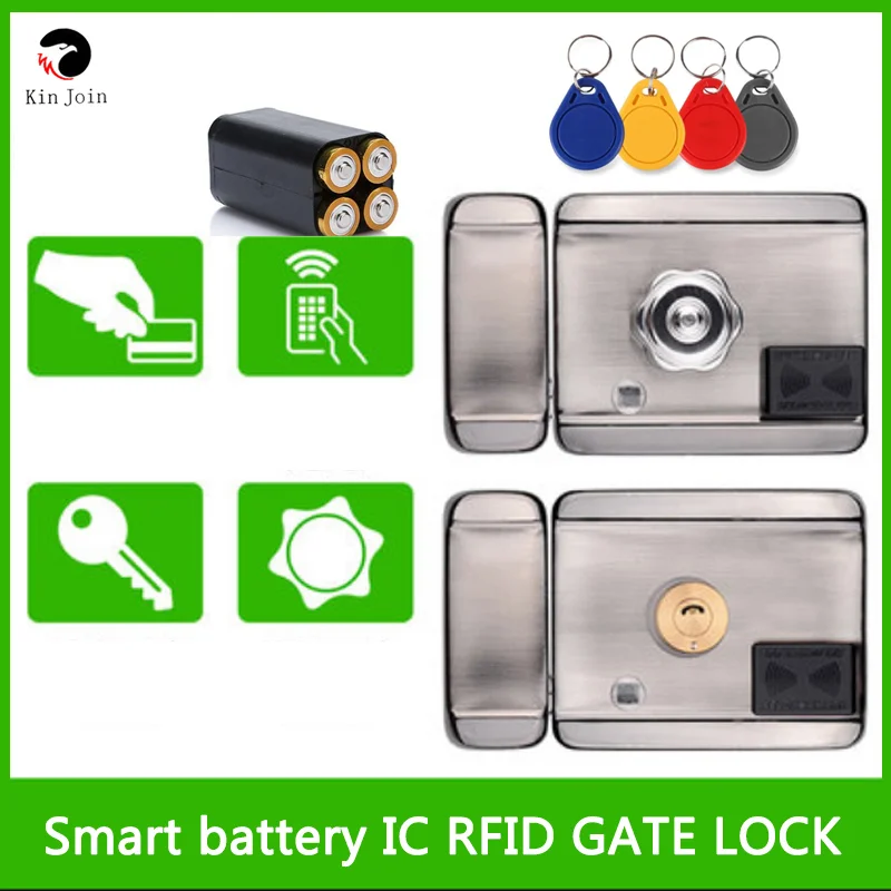 Электрический дверной замок на батарейках/12VDC 13 56 IC RFID считыватель система