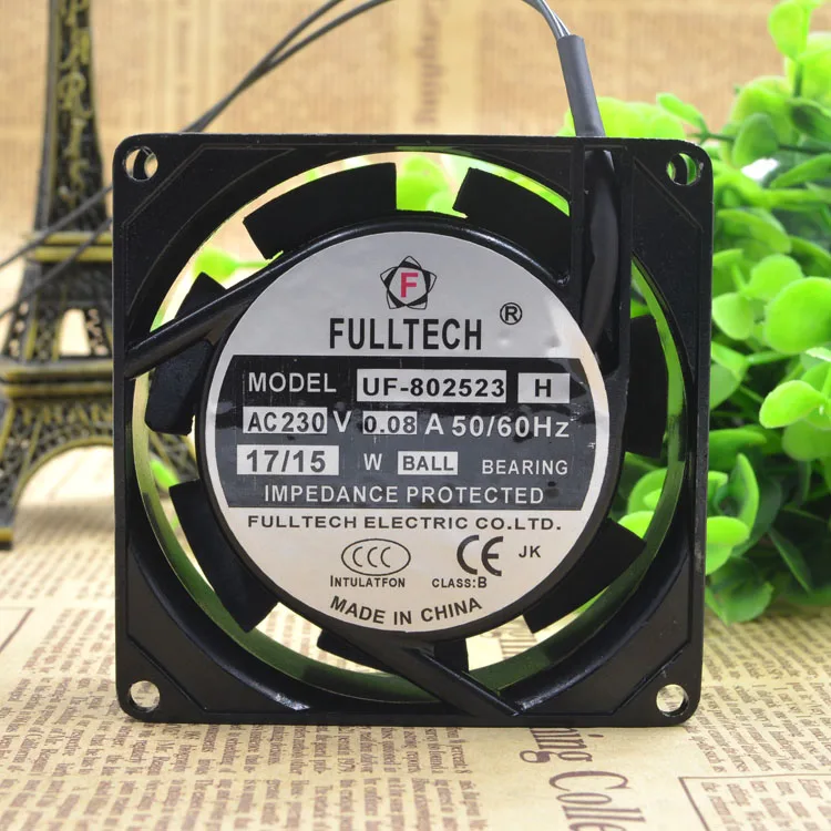 UF-802523H 8025 8 см AC230V 0.08A защиты электродвигателя Вентилятор охлаждения
