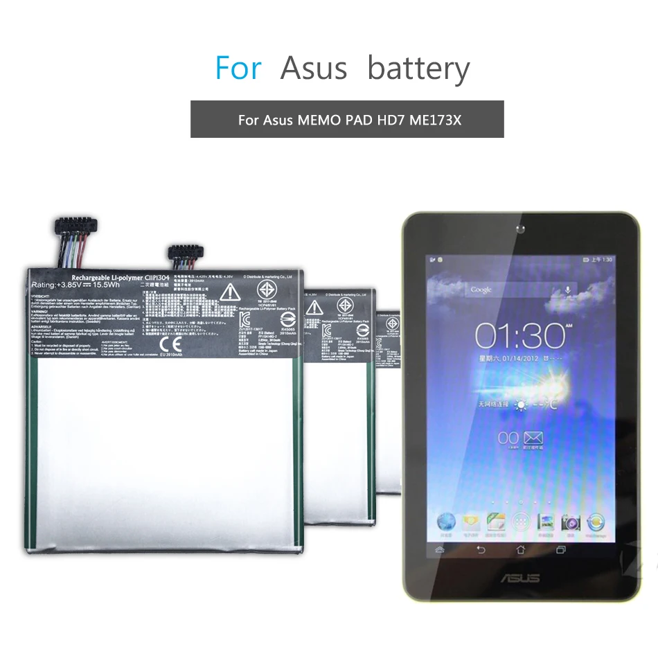 YKaiserin сменная батарея для ноутбука C11P1304 3950 мАч для Asus MEMO PAD HD 7 ME173X HD7 ME173 K00B
