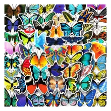 

10/30/50PCS Beautiful Butterfly Stickers Color Flower Butterfly Graffiti Stickers Ins Wind Pocket Diary DIY Stickers Wholesale