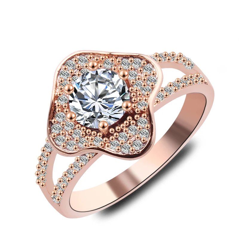 Большие кольца для женщин 1 комплект розовый кубический циркон сердце серебряное кольцо Bague Femme Свадебные кольца обручальное кольцо вечерние ювелирные изделия подарок