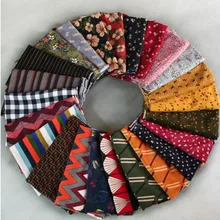 Полуметр, дизайн, вельвет-Корд с рисунком, геометрический цветочный принт в полоску, платье, рубашка детская одежда, T854