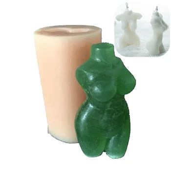

Silicone Candle Mold Female Naked Body Mold Clay Naked girl silicone mould soap 3D Woman torso candle