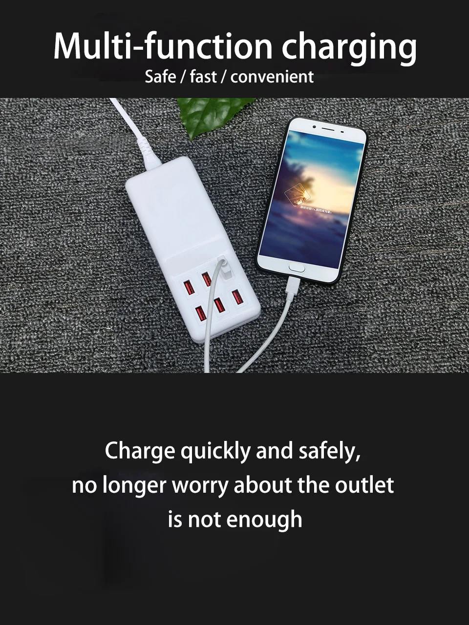 Универсальный ce по ограничению на использование опасных материалов в производстве 5 v/2a для путешествий для iphone смарт быстрая USB Зарядное устройство адаптер для Xiaomi 6 Порты штепсельная вилка американского стандарта настольная зарядная станция