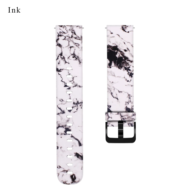 Ink paint BOORUI 20 мм Amazfit Bip различные принты Мягкий Силиконовый ремешок для Xiaomi Huami Amazfit ремешок Bip correa Amazfit Bip ремешок для часов - Цвет: Ink paint
