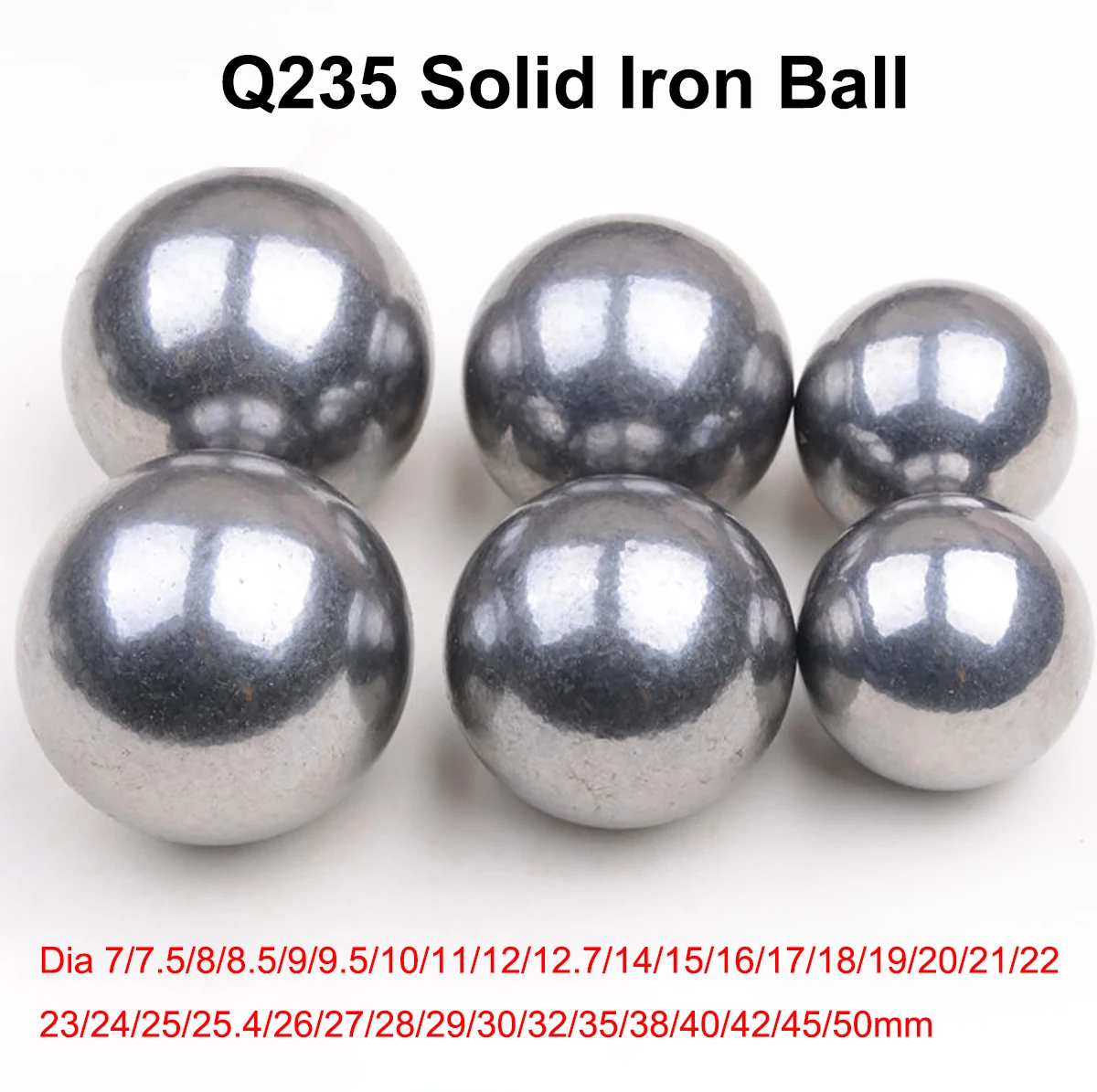 interior door threshold Q235 Solid Iron Ball Smooth Non-quenched Iron Beads Dia 7/7.5/8/8.5/9/9.5/10/11/12/12.7/14/15/16/17/18/19/20/21/22/23/24 - 50mm bar magnet