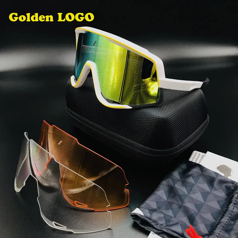 3 Lens Not Polarized Открытый поляризационные 3 линзы велосипедные очки для мужчин и женщин велосипедные очки для бега солнечные очки Mtb Горная дорога велосипед очки - Цвет: 3 Lens Not Polarized