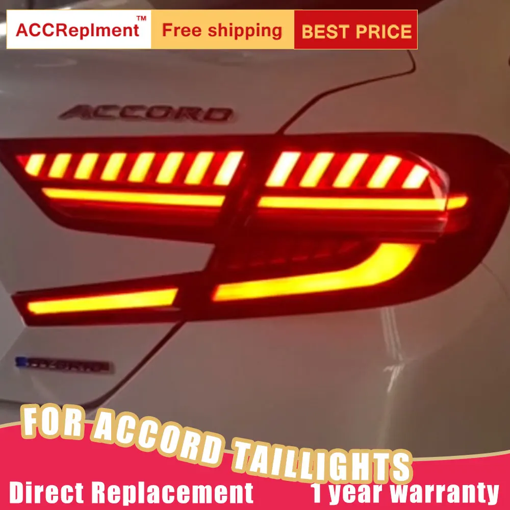 Новый светодиодный задний светильник s в сборе для Honda Accord 2018-2020 тормозной фонарь