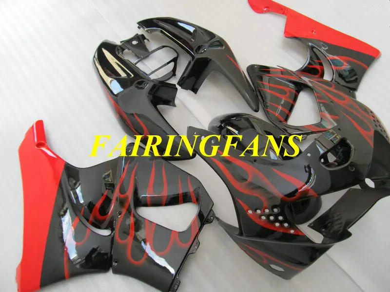 Мотоцикл обтекатель комплект для HONDA CBR900RR 919 98 99 CBR 900 RR CBR 900 RR CBR 900 1998 1999 красный Обтекатели с пламенем комплект+ подарки HR18