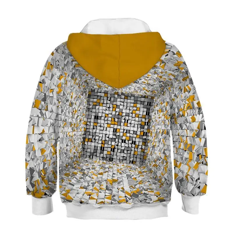 Newest Painted stripe pattern 3D print child fashion Hoodie Boys and girls Hooded Sweatshirt Kids 3D painting Sweatshirt