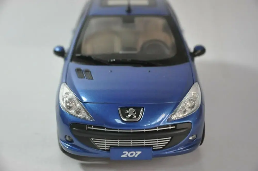 1:18 литая под давлением модель для peugeot 207 синий хэтчбек игрушечный автомобиль миниатюрная коллекция подарки горячая Распродажа Altis
