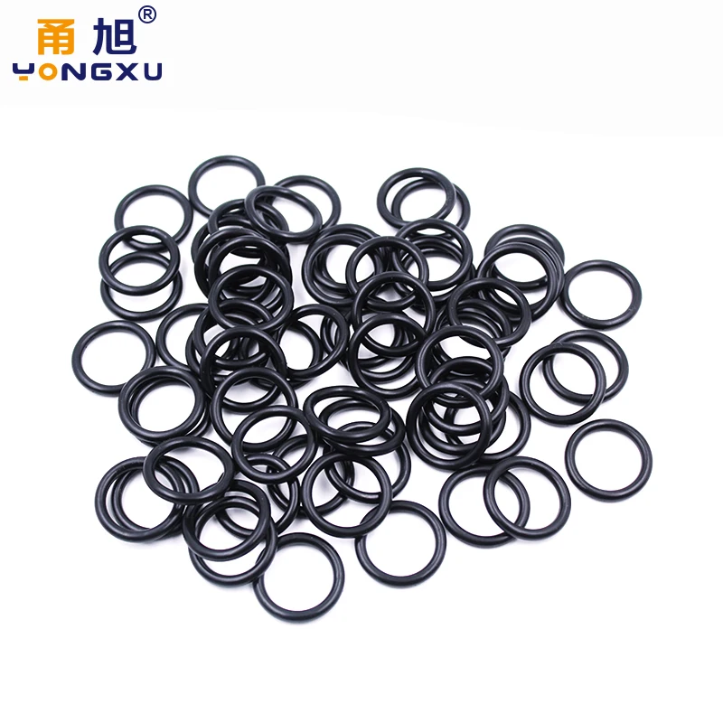 Rubber O Rings Keycap O Rings Silicone O Rings NBR O Ring Seal Gasket Thickness CS3.55mm ID18-155mm Wear Resistant Automobile Petrol Nitrile Waterproof