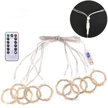 

Icicle waterfall lights Christmas room starry decorative lights string 3*3 meters curtain lights