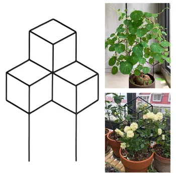 

Seway Garden Metal-trellis Lattice-shaped Plant-trellis For Diy Potted Climbing Flowers Patio Wire Lattices Grid Panels For Ivy