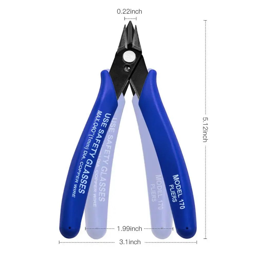 1PC PLATO 3D Printer Parts 170 American Wishful Clamp DIY Electronic Diagonal Pliers Side Cutting Nippers Wire Cutter Accessorie (1)