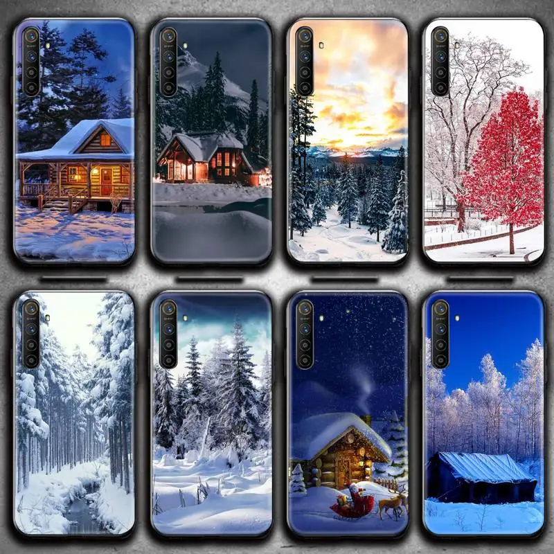 Чехол для OPPO Realme 6 Pro C3 5 C2 чехол телефона A11X зимний Снежный лес RENO2-Z | Мобильные