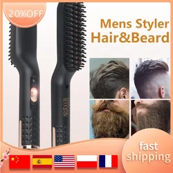 Beard Straightener For Men  Multifunctional Electric Heated Beard Straightening Comb For Home Travel Hair Straightener For Men