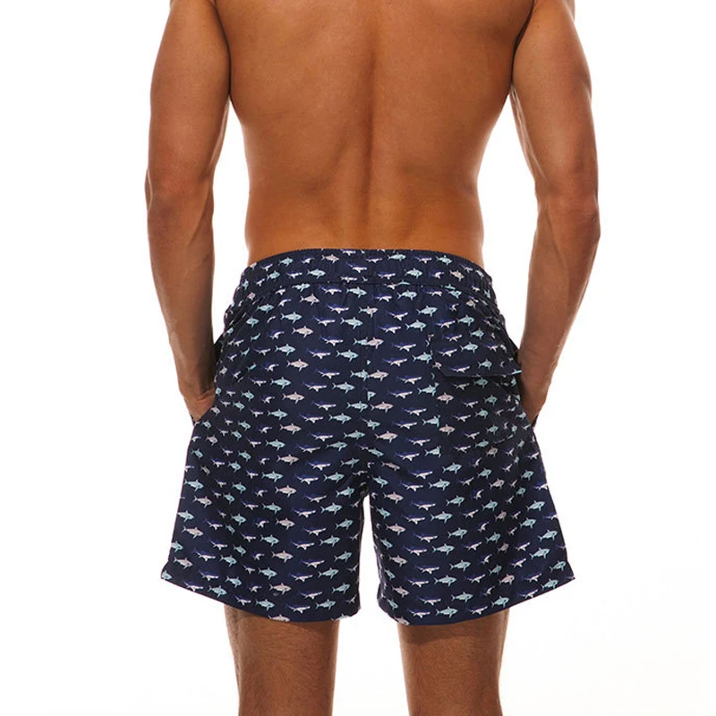 High Quality Mens Sports Swim Shorts Mesh Lining Waterproof Beach Surf Shorts Quick Dry Swimwear With Pockets Summer