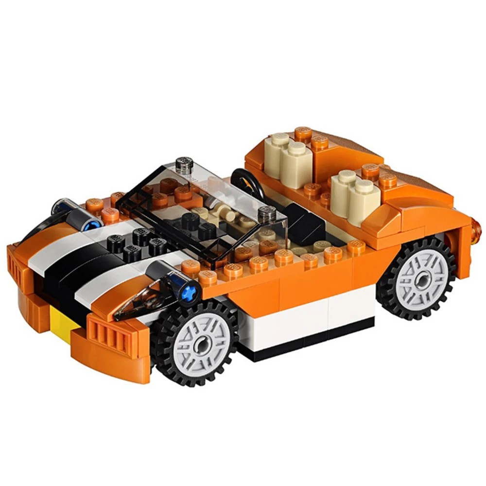 

3108 City Creator 3 in 1 Sunset Speeder Building Blocks Bricks Kids Model Toys Marvel Compatible 31017