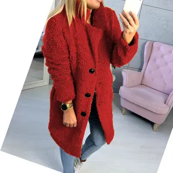 

Hirigin Fashion Women winter jacket women Fur Long Coat Jacket Soft Outerwear Top Winter Warm Fluffy Coat