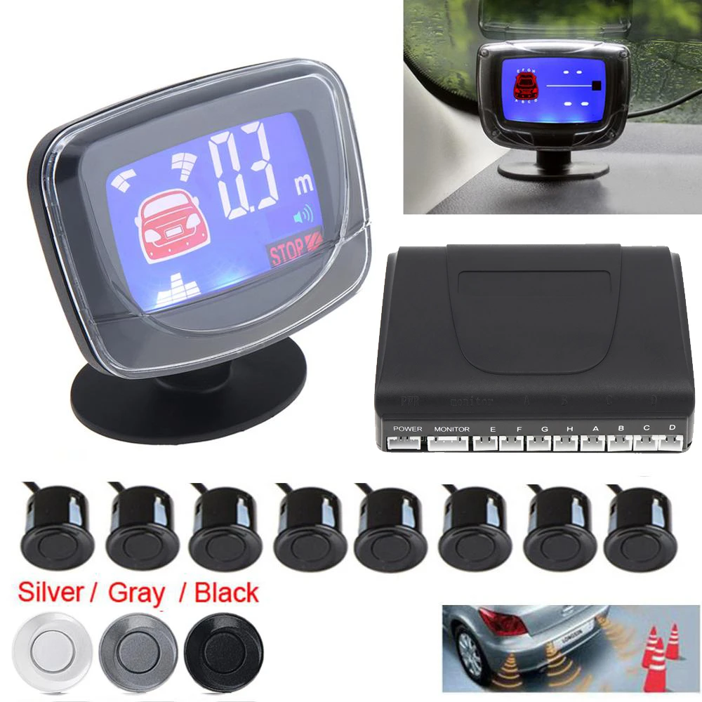 Parking Sensors For Cars Auto Parktronic Waterproof 4 6 8 Beep Alert Radar Detector with Monitor