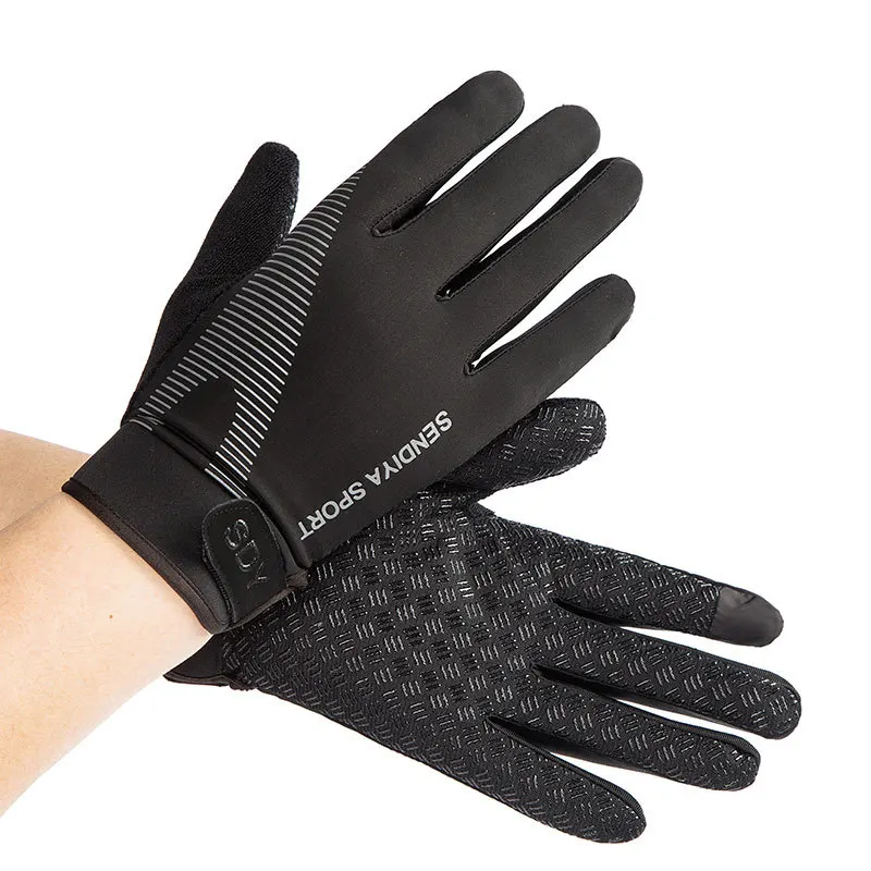 1Pair Bicycle Gloves Full Finger Touchscreen MTB Bike Breathable Summer Unisex Motorcycle Mittens Outdoor Cycling Camping | Спорт и