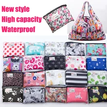 Phander портативные Мультяшные сумки для хранения, водонепроницаемая дорожная сумка через плечо, складная переработанная складная сумка для покупок, многоразовая сумка-тоут