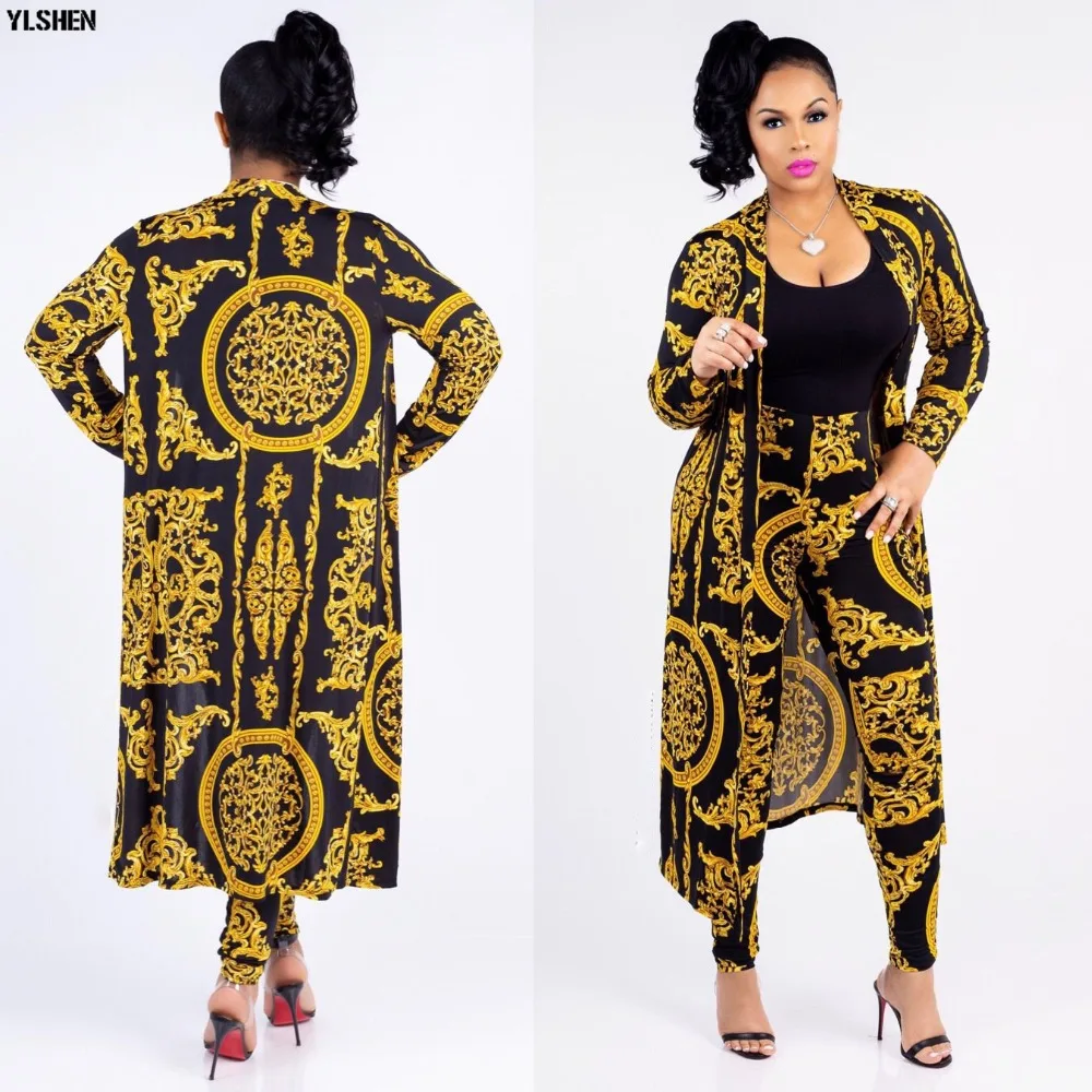 African Dresses for Women Dashiki Plus Size Two Piece Set Print Clothes Ankara Long Dress Suit Bazin Robe Africaine Femme 2019 15