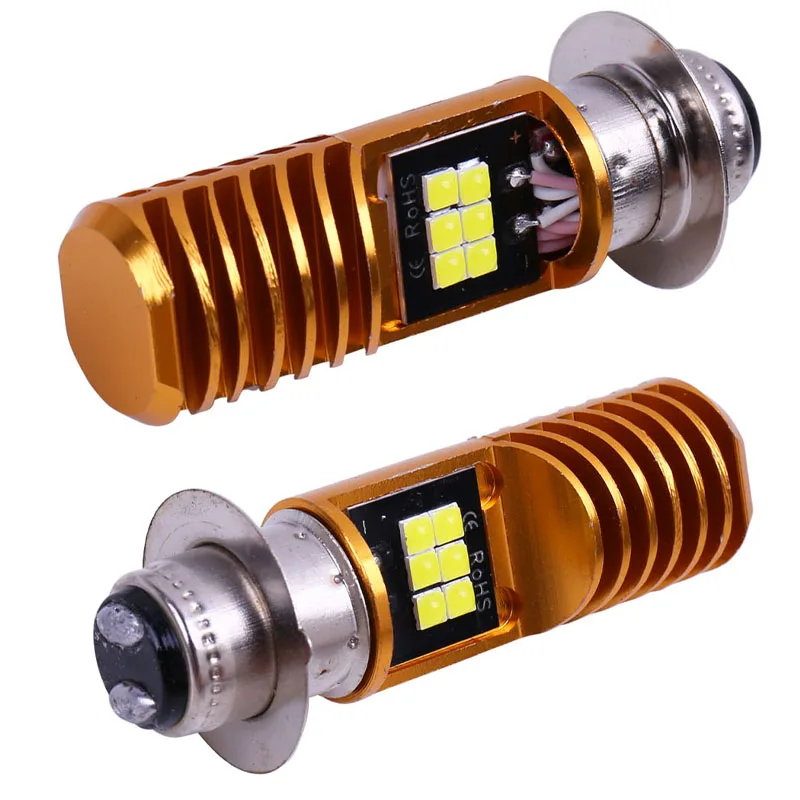 1 шт. P15D H6M 6000K мотоциклетный головной светильник супер яркий 3030LED мотоциклетный скутер светильник Мото Аксессуары Мото DRL светильник s