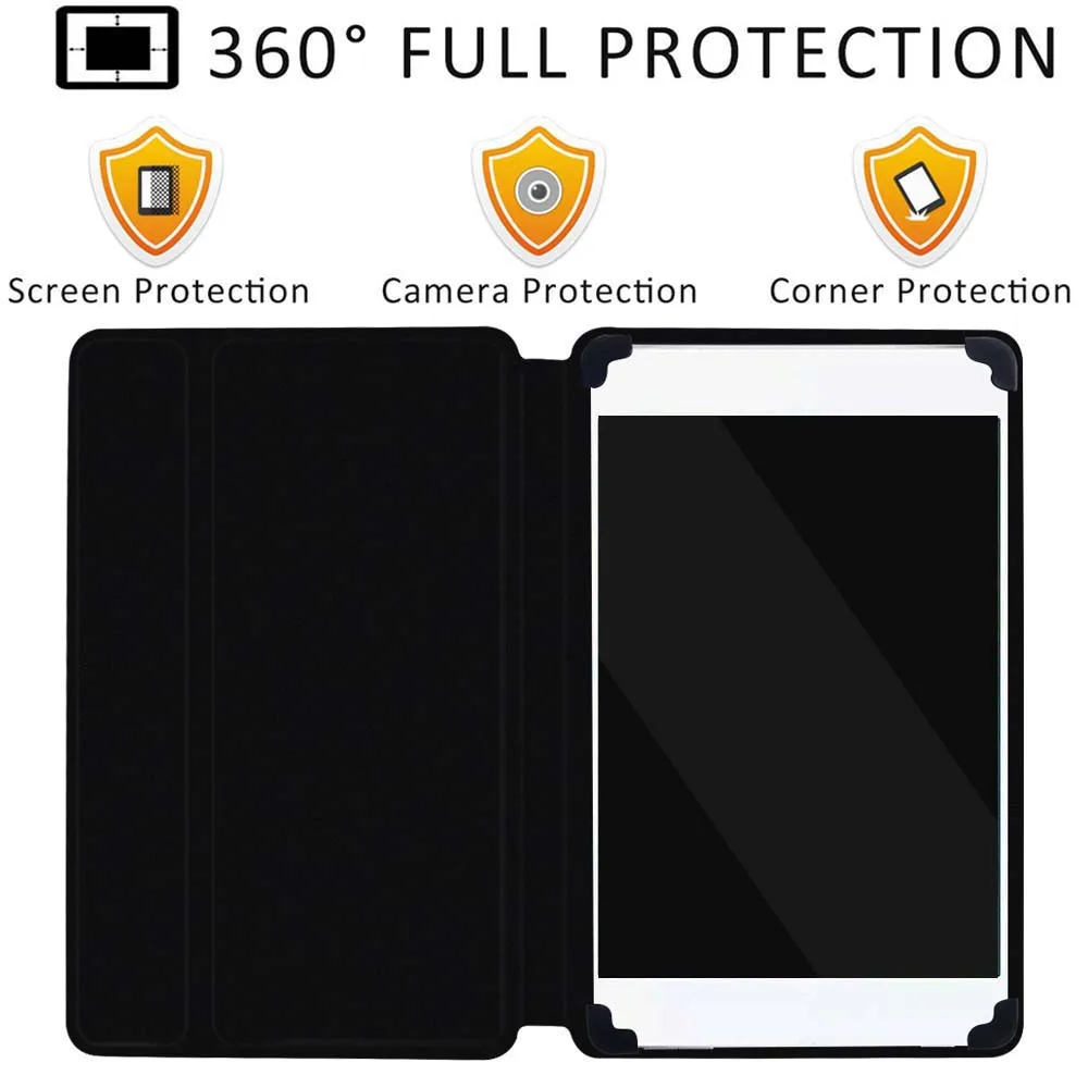Tablet Case For Alcatel 1T 10 / 1T 7/ 3T 8 10 / A3 10 Universal Drop resistance Stand Tablet Protective Cover Case +stylus