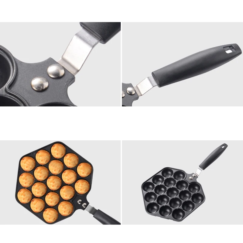 ABUI-алюминиевый сплав Takoyaki Pan устройство для приготовления такояки 18 отверстий Chibi Maruko машина для выпечки формы форма для выпечки Осьминог машина для выпечки