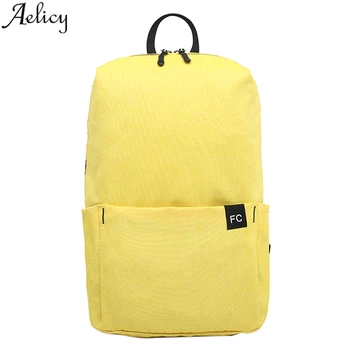 

Aelicy Fashion Women Solid Color Large Capacity Canvas Backpacks For Teenage Girls School Bags Vintage Solid School Bags Youth