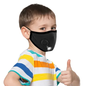 

Washable Boy Girl Cotton Cartoon Kids With 2 Filters 5 Layers Mouth Haze Dust PM 2.5 Breathing Valves Face Cover Toiletry Kits